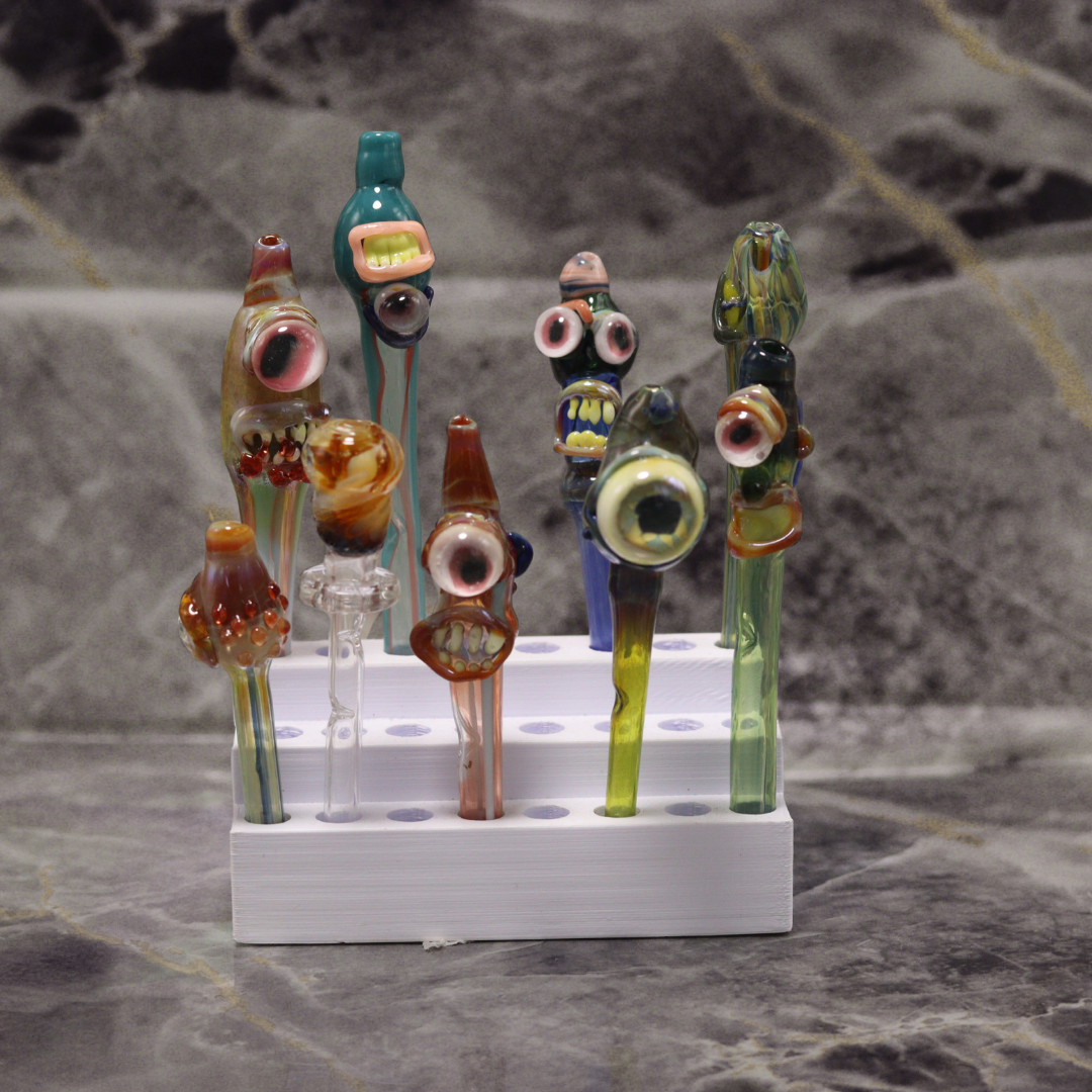 Piteira De Vidro Michelangelo Monstrinho Um Olho